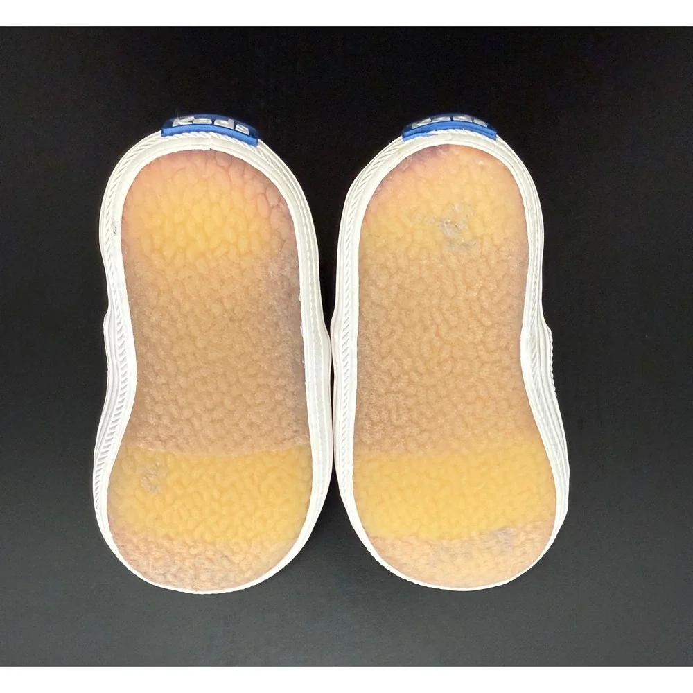 Keds x Kate Spade French Bulldog Sneaker Baby T-Strap Crib Shoe Size 2M Black